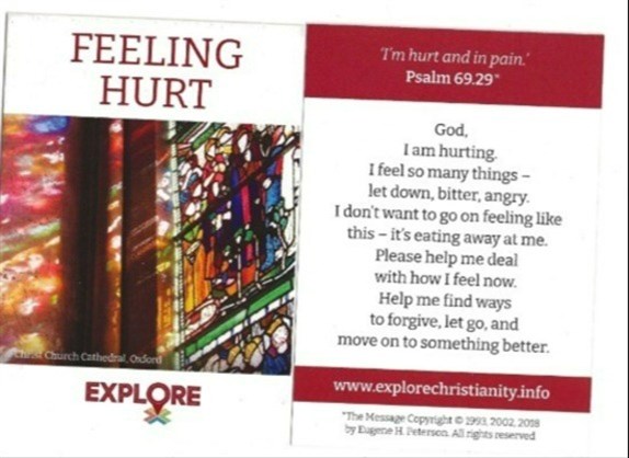 Feeling Hurt Prayer